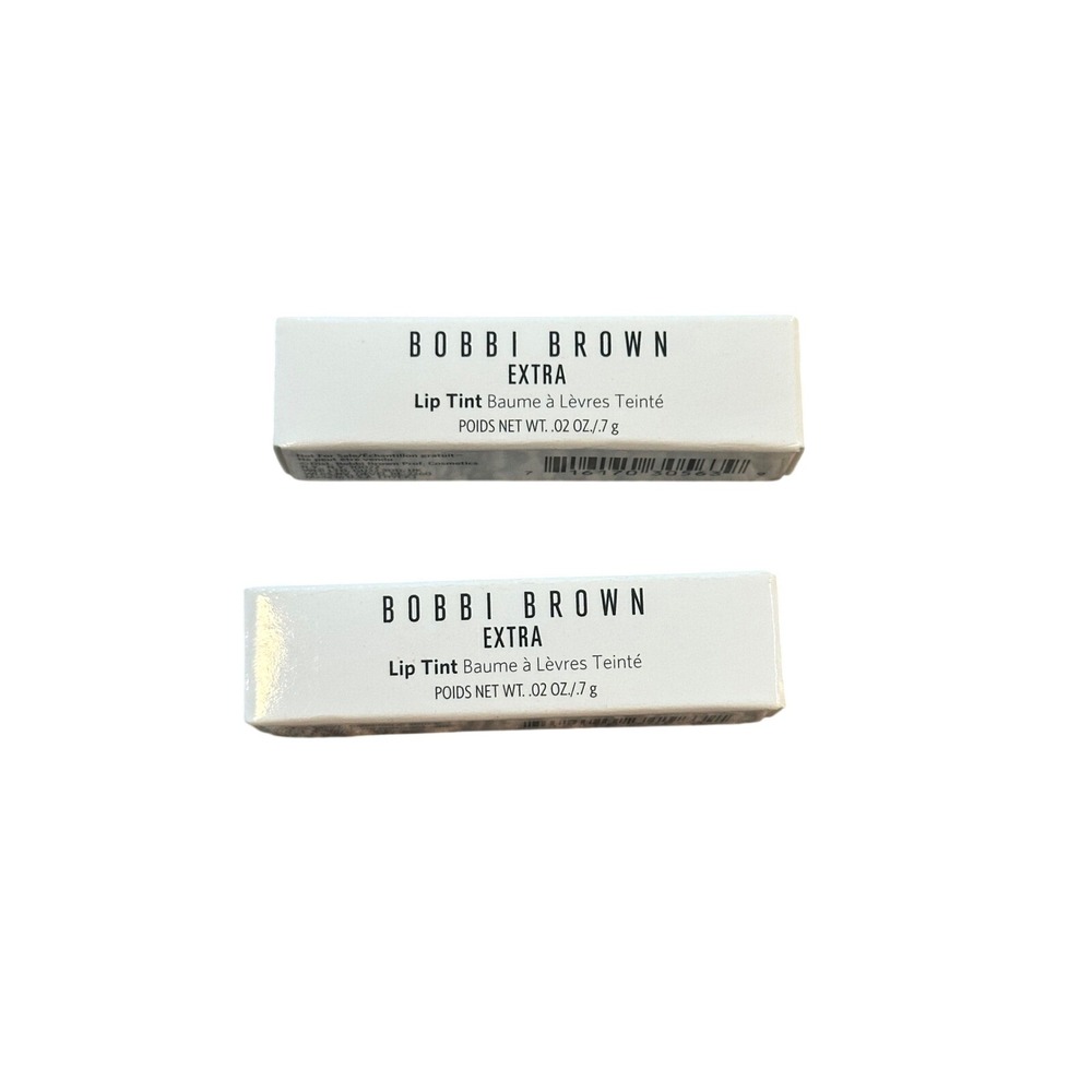 Bobbi Brown Extra Lip Tint Bare Raspberry 619 Set of 2 Mini .02oz New in Box